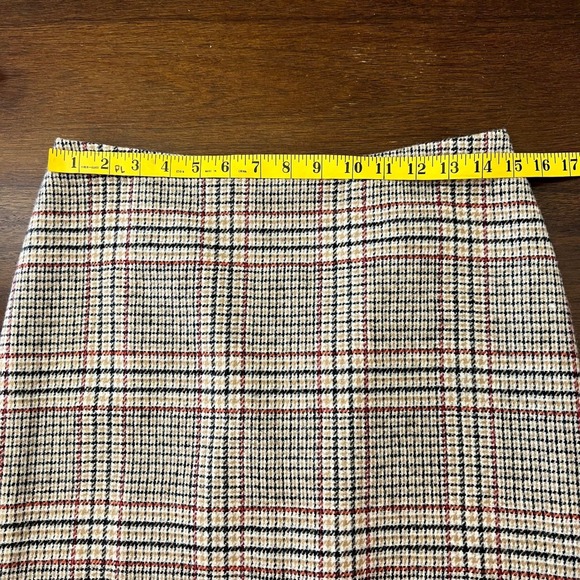 Talbots Houndstooth Plaid Pencil Skirt Size 6 Academia Ivy Preppy Old Money - Picture 7 of 9